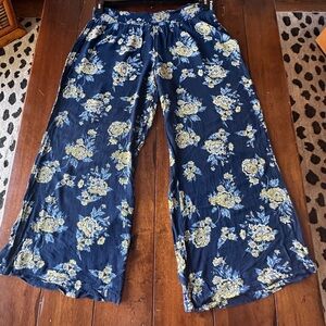 Lightweight relaxed fit floral pants XXL